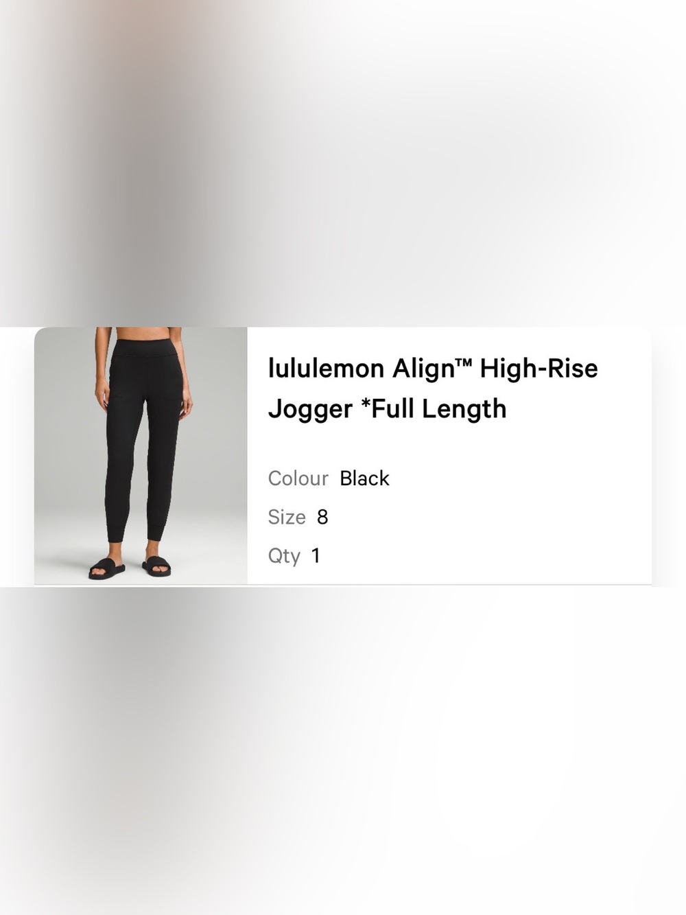 lululemon Align Jogger - sz 8/ Black